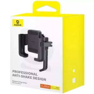 Baseus GoTrip telefontartó Series kerékpárra, robogóra, mopédra, vibrációcsillapítással, 360° forgatható, Fekete (C40572301111-01)