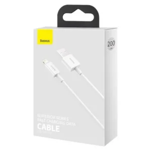 Baseus Lightning kábel Superior Series, gyorstöltés 2,4A, Fehér (CALYS-C02)