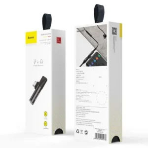 Baseus Converter L41 Type-C, töltés és 3,5 mm jack, Fekete (CATL41-01)