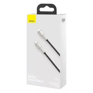 Baseus Cafule adatkábel Series Metal, PD 20W, 2 m, Fekete (CATLJK-B01)