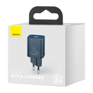Baseus Super Si töltő 1C PD 20W, Kompakt EU csatlakozó, Kék (CCSUP-B03)