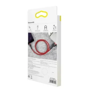 Baseus Cafule kábel, 2.4A, 1 m, Piros (CALKLF-B09)
