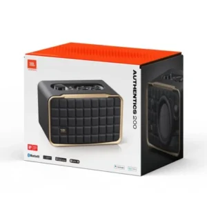 JBL Authentics 200 hangszóró, Wi‑Fi és Bluetooth, Fekete/Réz