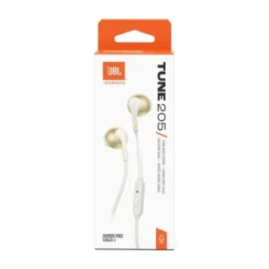JBL Tune 205 fülhallgató, vezetékes in-ear, Arany