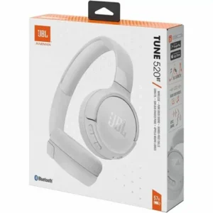 JBL Tune 520BT fejhallgató, Bluetooth 5.3, Fehér