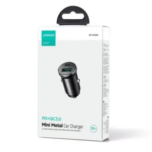 Joyroom Mini autótöltő, 30W, USB-C+USB-A, Fekete (JR-CCN05)