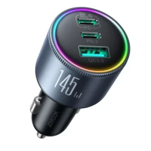 Joyroom JR-CCN07 autóstöltő, C+C+U 145W, Fekete