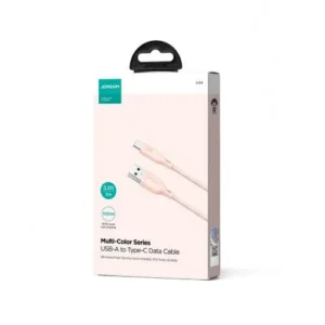 Joyroom S-A34 kábel, USB-A/USB-C, 100W, Rózsaszín