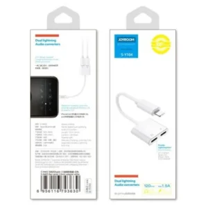 Joyroom S-Y104 adapter, 2 az 1-ben, 0,12 m, Fehér (S-Y104)