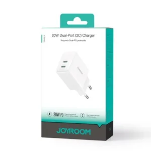 Joyroom Travel Charger C+C, PD 20W, Fehér (JR-TCF12)