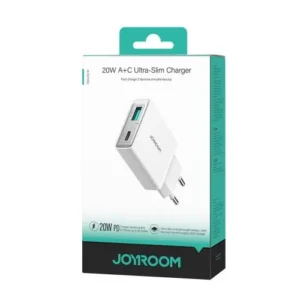 Joyroom Travel töltő Slim C+U, PD 20W, Fehér (JR-TCF14)