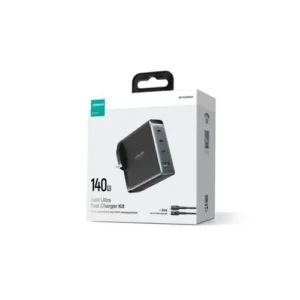 Joyroom JR-TCG05UK töltő, GaN, 4 portos, 140W, Fekete