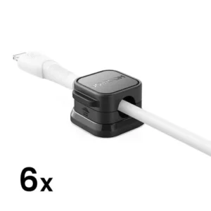 Joyroom JR-ZS368 kábelrendező, 7,5 mm átmérő, 6 darabos, Fehér (JR-ZS368)