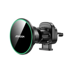 Joyroom JR-ZS412 autós töltő (mágneses vezeték nélküli, légbeömlő változat), 15W gyorstöltés, Fekete