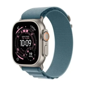Apple Watch Ultra 3 (2025) GPS + Cellular 5G 49mm, Titán tok, Világoskék Alpine Loop M (MEWM4)