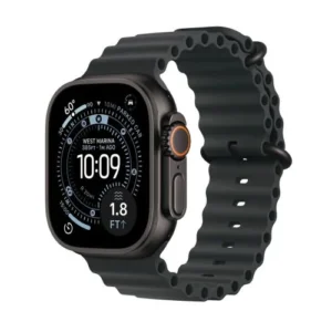 Apple Watch Ultra 3 (2025) GPS + Cellular 5G 49mm, Titán tok, Ocean szíj, Fekete (MF0J4)
