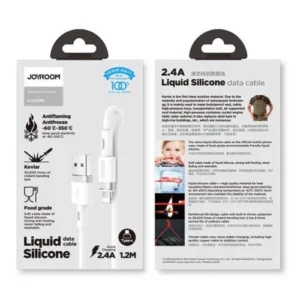 Joyroom Lightning, 2,4A töltés, 1,2 m, Fehér (S-1224N2)