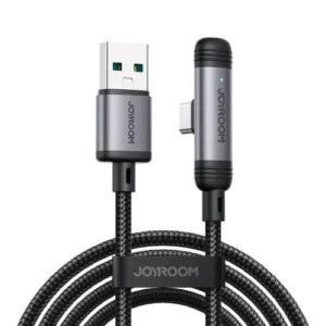 Joyroom EnjoyX kábel A56, 90° döntött csatlakozó, 3A, Fekete (S-A56)
