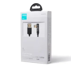 Joyroom S-UC027A6 kábel, 90° Type-C, 3A, Fekete