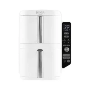 Ninja SL400EU légsütő, Vertical Double Drower Smart Air Fryer 9.5L, kétkosaras, 4 főzőszint, Fehér