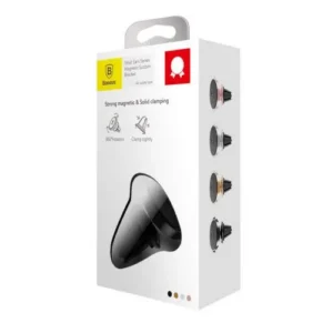 Baseus Small Ears telefontartó, mágneses, 360° forgatható, Fekete (SUER-A01)