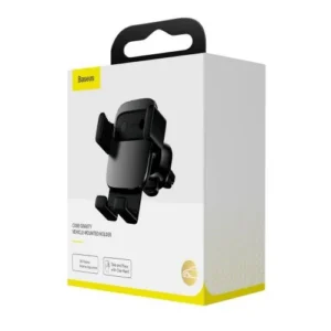 Baseus Car Mount Cube telefontartó, fém kivitel, Szellőzőrács-csipesz, Fekete (SUYL-FK01)