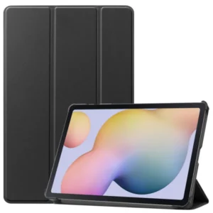 Samsung Tab S7/S8 11'' (T870/T875) tablet tok, állvány funkció, velúr belső, Fekete
