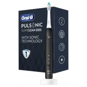 Oral-B Pulsonic Slim Clean 2000, fogkefe, 2 program, Fekete