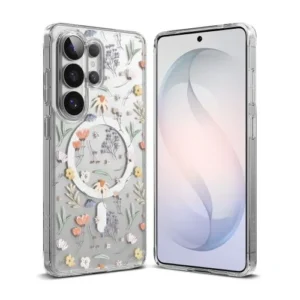 Ringke Galaxy S26 Ultra tok, Fusion dizájn, Szárított virágok
