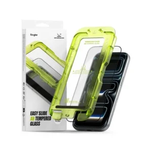 Ringke iPhone 17 Pro Max képernyővédő, 9H edzett üveg Easy Slide, Átlátszó