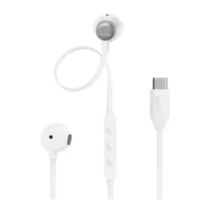 JBL Tune 305C fülhallgató, USB-C csatlakozós, Fehér