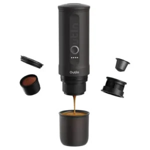 Outin Nano eszpresszógép, hordozható, 80 ml, 7500 mAh, Space Gray (EU)