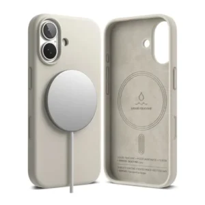 Ringke iPhone 17 tok, szilikon, mágneses, Kőszínű