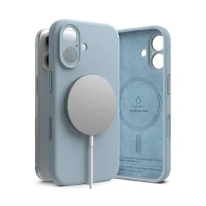 Ringke iPhone 16 tok, szilikon, Magsafe, Kék