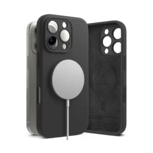 Ringke iPhone 16 Pro Max tok, szilikon, Fekete