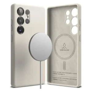 Ringke Galaxy S25 Ultra tok, szilikon, mágneses kőmintás