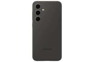 Samsung S24 FE, puha tapintású szilikon védőtok, Fekete