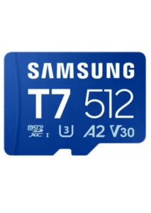 Samsung T7 C10 microSD memóriakártya, 512GB, 170 MB/s