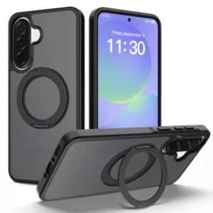 Samsung A57 tok, mágneses 360° forgatható, Fekete