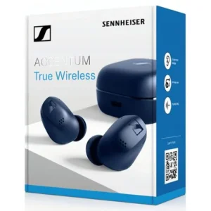 Sennheiser Accentum True Wireless fülhallgató, Hibrid ANC, 28 óra, Kék