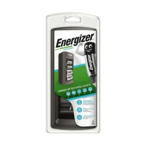 Energizer univerzális akkumulátortöltő AAA, AA, C, D NiMH akkumulátorokhoz, kompatibilis, Fekete