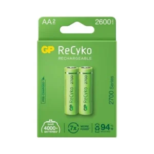 GP Battery GP-BR-270AAHCE-EB2 újratölthető AA akkumulátor, 2700mAh, 2 darab (R6/AA)