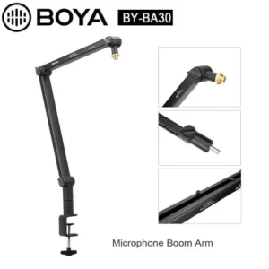 BOYA BY-BA30 mikrofonkar, acél C-rögzítő, Fekete