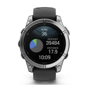 Garmin Fenix E okosóra 47mm, GPS, Rozsdamentes acél, Fekete