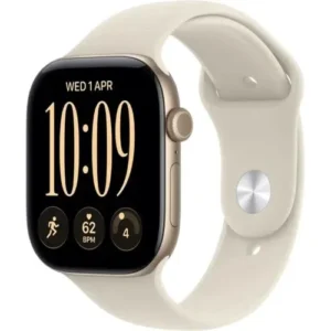 Apple Watch Series 12 (2026), GPS 42mm, Alumínium tok, Világos arany (MJED4)