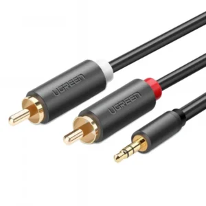 UGREEN AV102 audiókábel, 1,5m, 24K aranyozott, Szurke