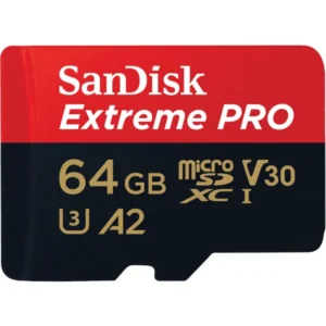 microSDXC memóriakártya SanDisk Extreme Pro adapterrel, 64GB, Class 10 UHS-I U3 (SDSQXCU-064G-GN6MA)