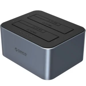 Orico 6626C3-C-V1 HDD/SSD dokkoló, 2‑helyes USB‑C 5Gbps, Szurke
