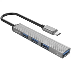 Orico AH-A13 USB-C hub, 1 x USB-A 3.0, 3 x USB-A 2.0, Szürke