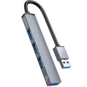 Orico AH-A13 hub, 1 x USB-A 3.0, 3 x USB-A 2.0, Szürke
